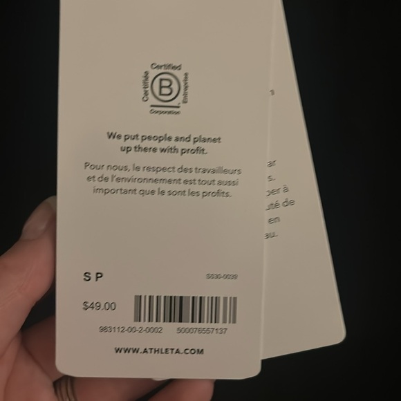 NWT Athleta Wind Down Sleep Top Black- Small - Picture 6 of 7